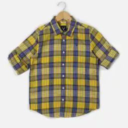 Boys Checked Slim Fit Shirt-picture-29