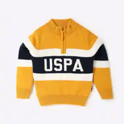 Colourblock High-Neck Sweater with Full Sleeves-picture-2