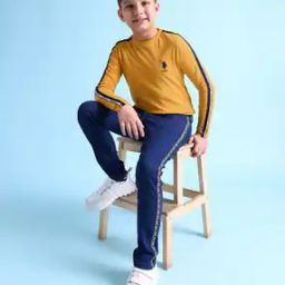 Crew-Neck T-Shirt with Brand Taping-image-12