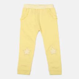 Joggers with Placement Applique & Ruffled Pockets-image-48