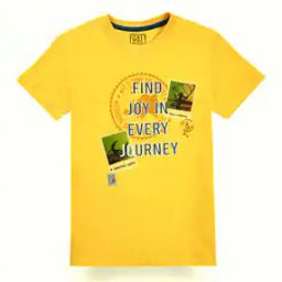 Boys Typographic Print Regular Fit Round-Neck T-Shirt-image-20
