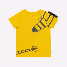 Graphic Print Round-Neck T-shirt with Fringes-image-42