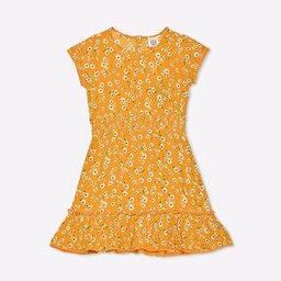 Floral Print A-Line Dress-image-2
