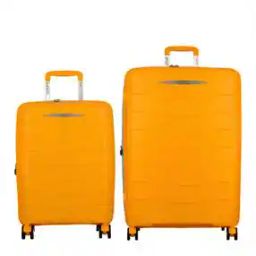 Men Set of 2 Striped Trolley Bags with TSA Lock-image-89