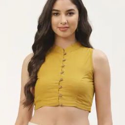 Women Cotton Front Open Blouse-image-127