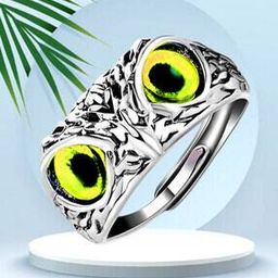 Stone-Studded Owl Ring-picture-26