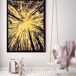 Forest Print Wall Hanging Tapestry Poster-image-1