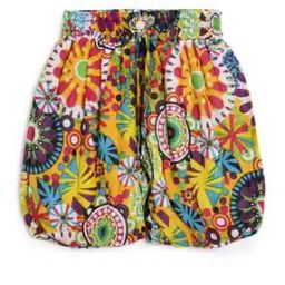 Girls Floral Print Skorts with Elasticated Waistband-picture-44