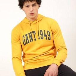 Brand Print Hoodie with Ribbed Hem-image-56