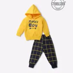 Typographic Print Hoodie & Joggers Set-image-72