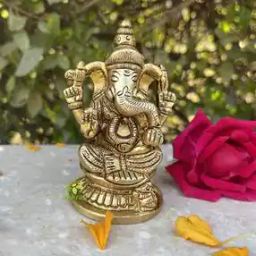 Lord Ganesha Brass Statue-37
