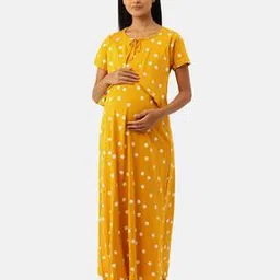 Printed Long Nightie-image-61