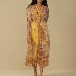 Floral Print Kaftan Dress with Inner-image-1