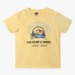Boys Brand Print Regular Fit Crew-Neck T-Shirt-image-70