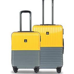Set of 3 Striped Trolley Bags with Number Lock-image-75