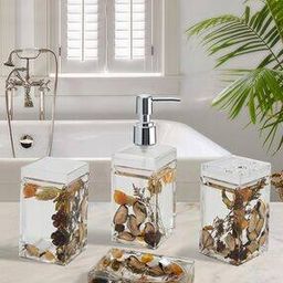 Floral Print Bathroom Accessories Set-image-35