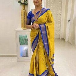 Women Zari Woven Saree with Contrast Border-image-20