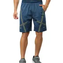 Men Regular Fit Shorts with Elasticated Waist-image-90