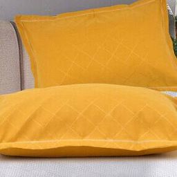 Set of 2 Geometric Print Pillow Covers 27" x 17"-17