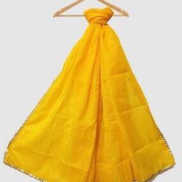 Women Printed Dupatta with Lace Border-picture-16