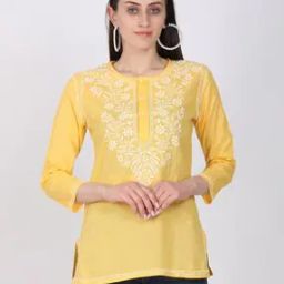 Embroidered Straight Kurti-image-52