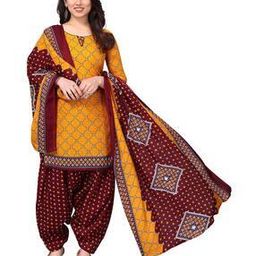 Geometric Print 3-Piece Unstitched Dress Material-image-21