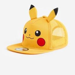 Boys Pikachu Print Snapback Cap-30