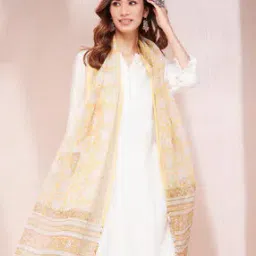 Women Floral Print Cotton Silk Dupatta-picture-27
