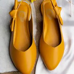 Pointed-Toe Slingback Flat Shoes-image-85