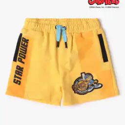 Boys Garfield Applique Regular Fit Shorts-image-67