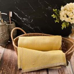 fabindia Cotton Honeycomb Reversible Hand Towel-picture-4