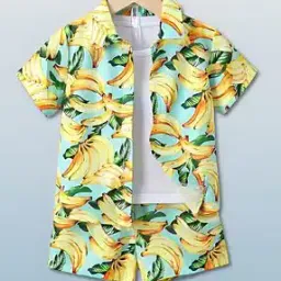 Boys Graphic Print Shirt & Shorts Set -image-23