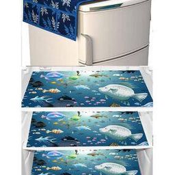 Refrigerator Cover with Fridge Mat  -32