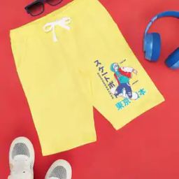 Boys Graphic Print High-Rise Regular Fit Shorts-picture-51
