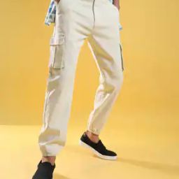 Straight Fit Cargo Pants with Flap Pockets-picture-46