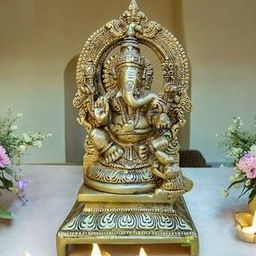 Handcrafted Brass Ganesha Murti-53