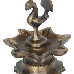 Brass Peacock Oil Lamp -23