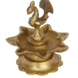 Handcrafted Brass Peacock Diya-40