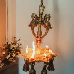 Brass Wall Hanging Diya-picture-24