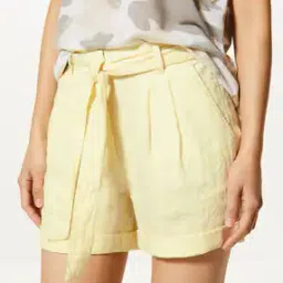 Double-Pleated City Shorts with Tie-Up-picture-9