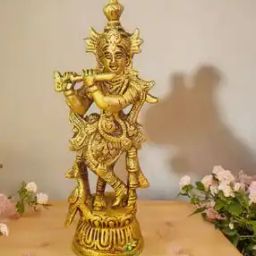 Lord Krishna Brass Idol-51
