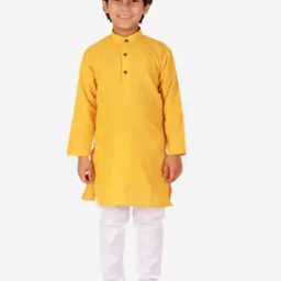 Checked Cotton Kurta Pyjamas Set-image-57