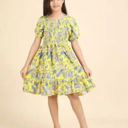 Girls Crepe Fit and Flare Dress-image-55