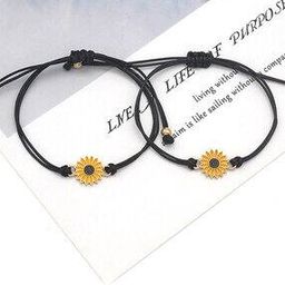Set of 2 Sunflower Friendship Bracelets-image-71