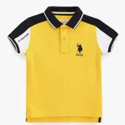 Boys Colourblock Regular Fit Polo T-Shirt-image-35