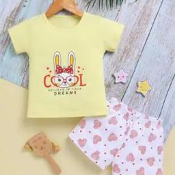 Girls Graphic Shorts With Top-picture-23