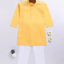 Boys Self-design Kurta Pyjama Set-image-62