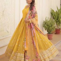 Women Embroidery Anarkali Kurta Set-image-71