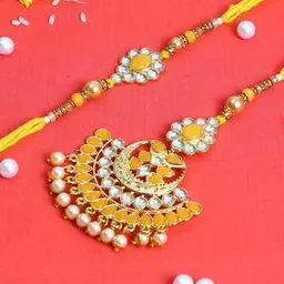 Bhaiya Bhabhi Rakhis with Roli Chawal & Greeting Card-image-18