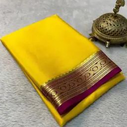 Women Semi Mysore Silk Saree with Rich Zari Border  -image-39